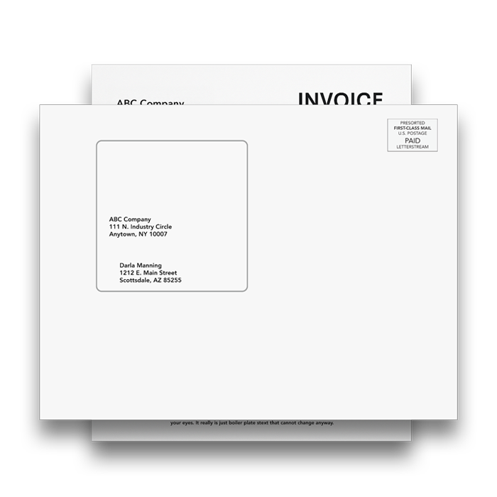 Example USPS Flats mail envelope.