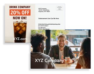 Image of pro postcard with large photo on one side and address on the other side